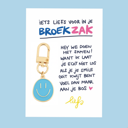 💕 Liefs in je broekzak / mini-gelukskaartje met sleutelhanger