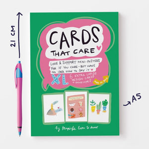 Cards that Care kaartenset / 6 XL kaarten incl enveloppen / liefde als het even niet lekker met je gaat